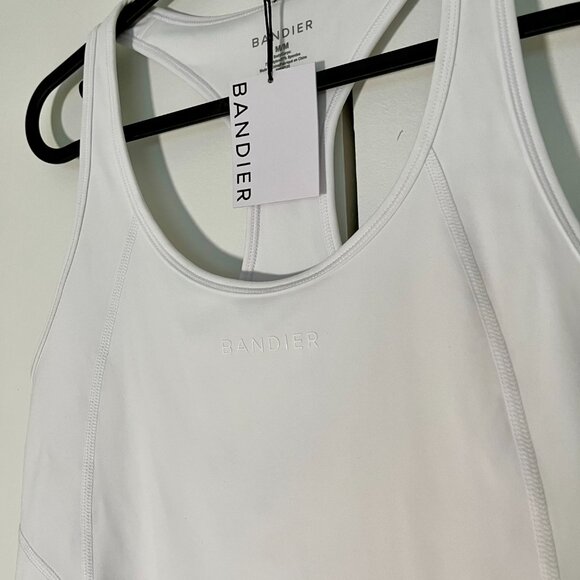 NWT Bandier Center Stage Tank in White size M $90 retail - Picture 3 of 12